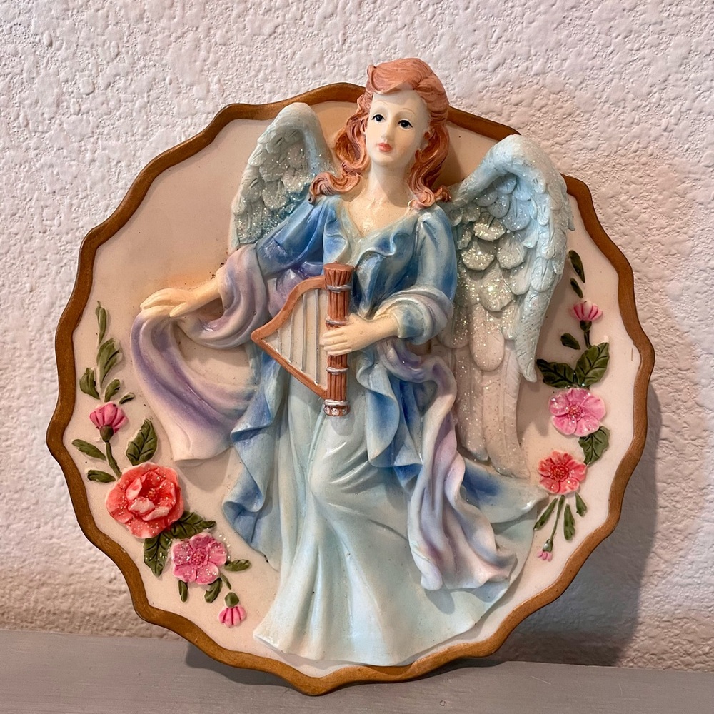 Ceramic 3D Wall Hanging Angel